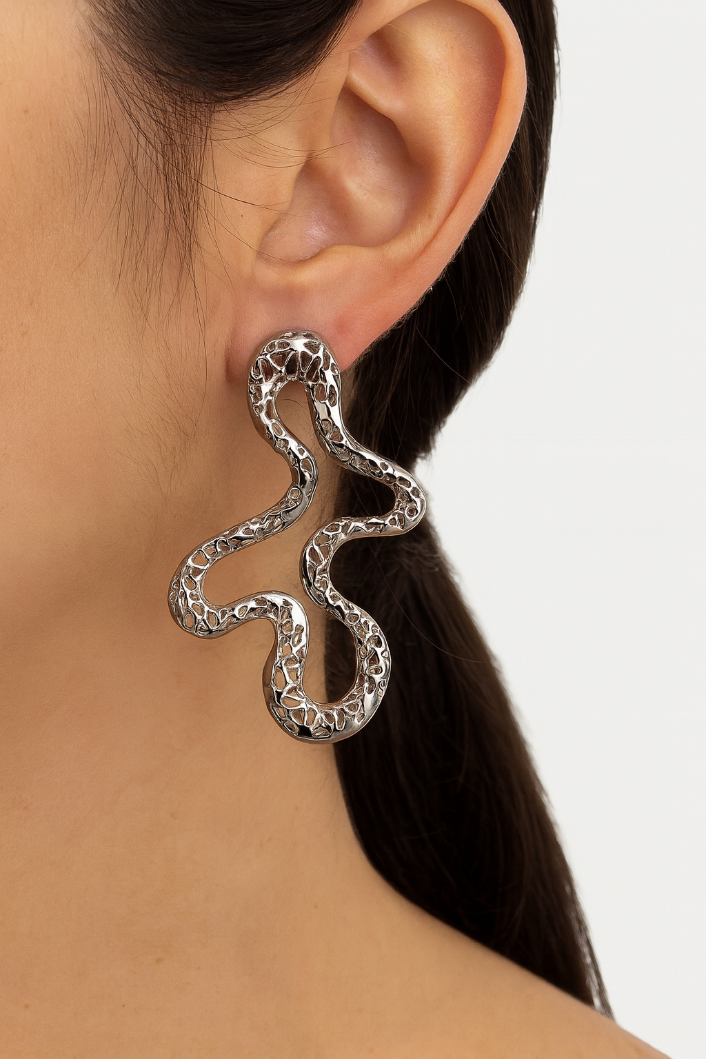 Brinco bijouteria orgânico