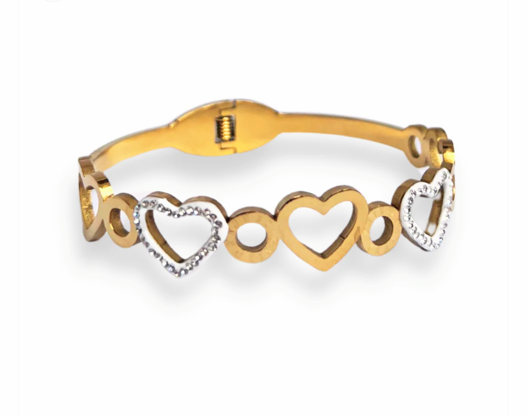 Bracelete rígido em aço