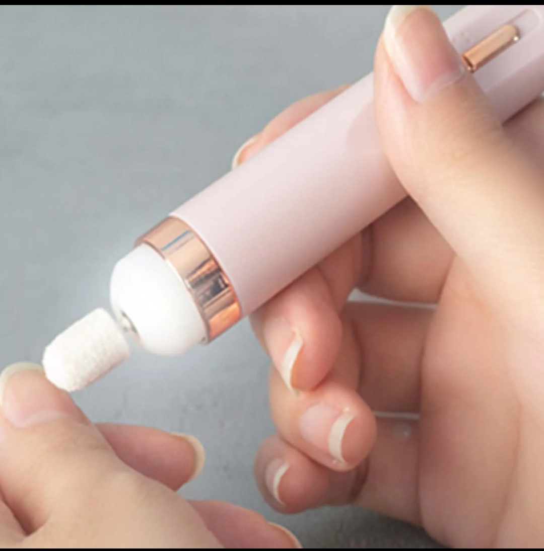 Caneta Polidora e Lixadeira elétrica para unhas com 5 pontas.