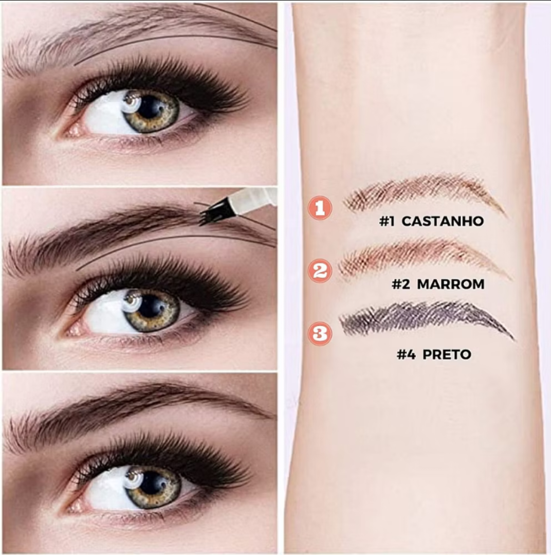Caneta de sobrancelha e barba