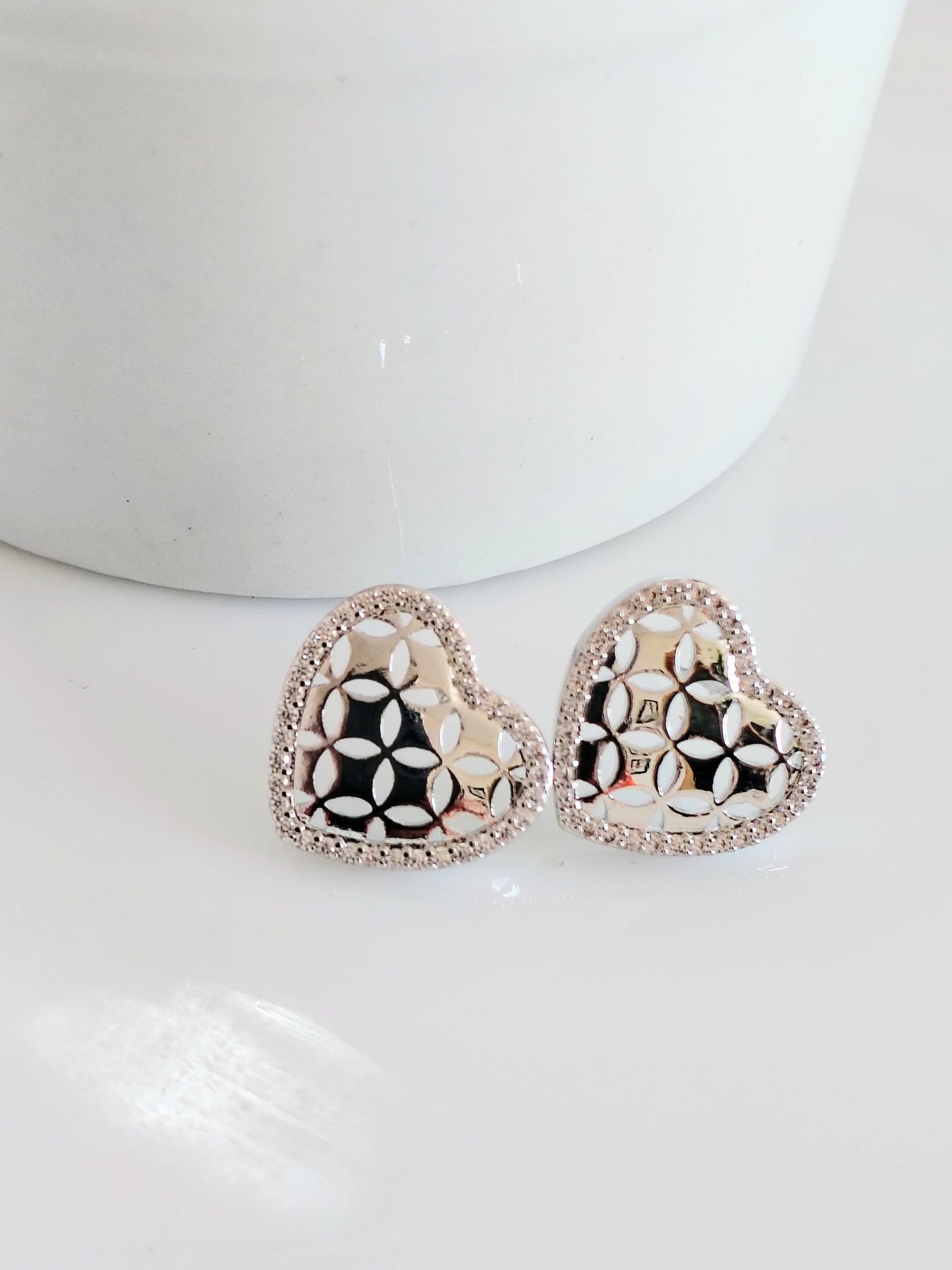 Coração com zircônias