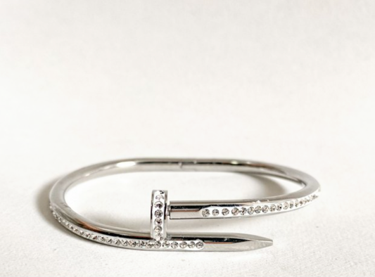 Bracelete rígido cravejado