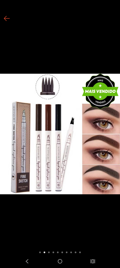 Caneta de sobrancelha e barba