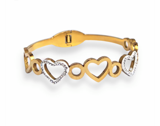 Bracelete rígido em aço